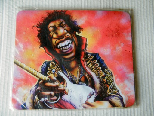 Zdjęcie oferty: JIMI HENDRIX Podkładka Pod Myszkę Biurowa 18x22 cm (nowa)