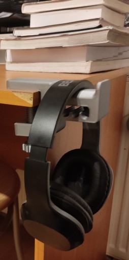 Zdjęcie oferty: Biurkowy wieszak na słuchawki, przykręcany DRUK 3D