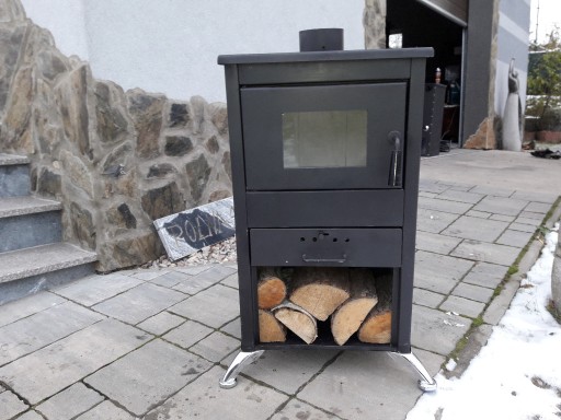 Zdjęcie oferty:  piec kominek koza szyba szamot 11kw nozki LOFT