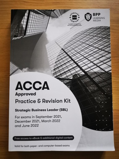 Zdjęcie oferty: ACCA Stretegic Business Leader 2021: Revision Kit