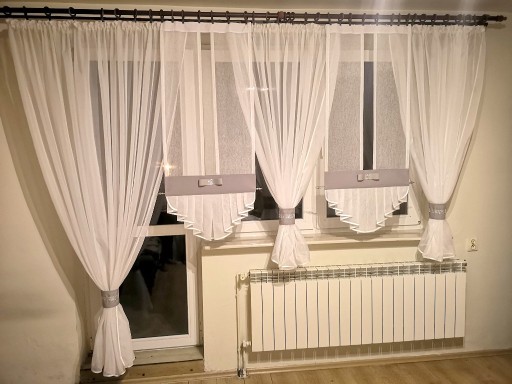 Zdjęcie oferty: Firana do salonu z panelem Komplet balkonowy