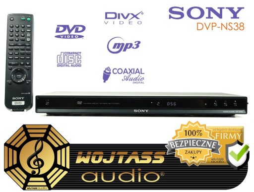 Zdjęcie oferty: Odtwarzacz CD/DVD Sony DVP-NS38 DivX MP3 