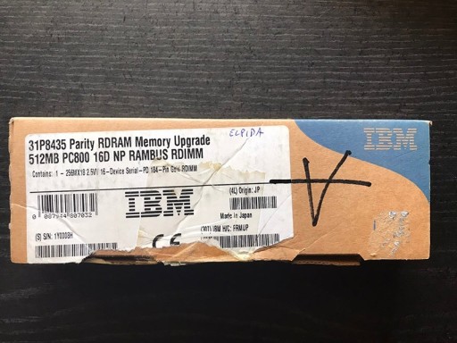 Zdjęcie oferty: *** Pamięć RAM IBM ELPIDA PC800 *** 3 x 512MB