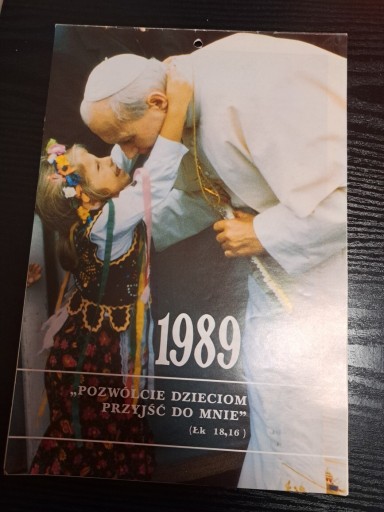 Zdjęcie oferty: Kalendarz 1989 Jan Paweł II