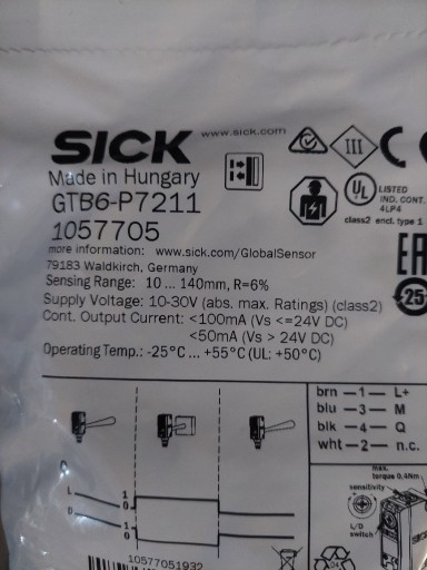 Zdjęcie oferty: SICK GTB6-P7211