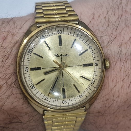 Zdjęcie oferty: RAKIETA ERMITAŻ POZŁACANA AU 2609.HA 19 Jewels Kamieni Rubinów USSR CCCP