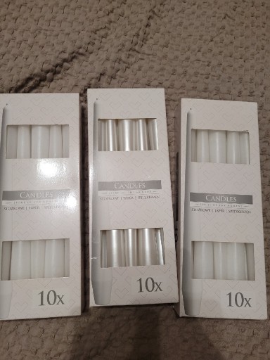 Zdjęcie oferty: Zestaw świeczek stożkowych 