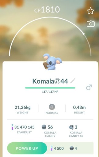 Zdjęcie oferty: Komala Pokemon GO 
