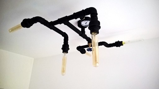 Zdjęcie oferty: Lampa sufitowa loft z rur hydraulicznych