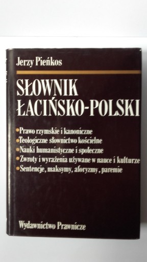 Zdjęcie oferty: SŁOWNIK ŁACIŃSKO POLSKI PIEŃKOS