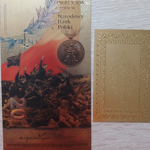 Zdjęcie oferty: Banknot 20zł,Bitwa Warszawska 1920 Piłsudski