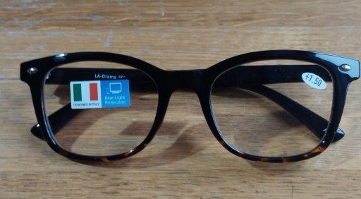 Zdjęcie oferty: Okulary kocie oczy +1,50 filtr Blue LIGHT