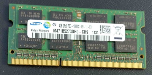 Zdjęcie oferty: RAM SO-DIMM DDR3 4GB Samsung