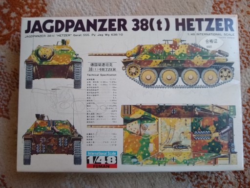 Zdjęcie oferty: Jagdpanzer 38 (t) Hetzer FUMAN (Bandai)