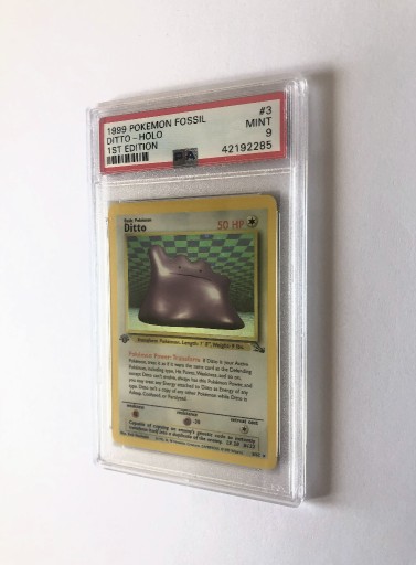 Zdjęcie oferty: PSA 9 Pokemon Ditto Holo Fossil 3/62 1st edition