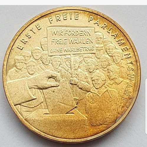 Zdjęcie oferty: NIEMCY-MEDAL  20 LECIE POKOJOWEJ REWOLUCJI