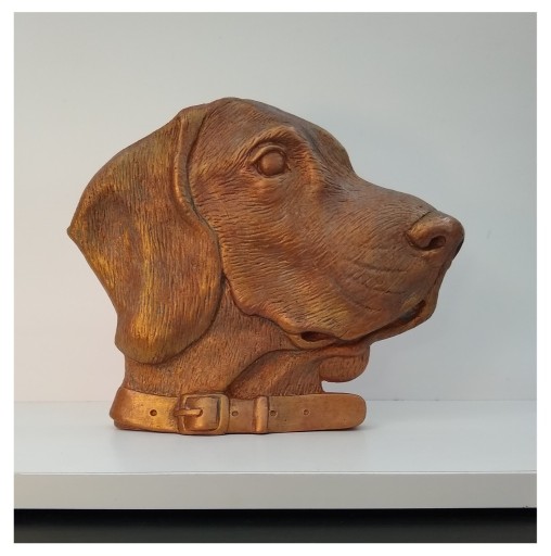 Zdjęcie oferty: Pies, piesek, statuetka, rzeźba, figurka, płaskorzeźba 18 cm wysoka