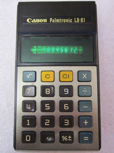 Zdjęcie oferty: Kalkulator Canon Palmtronic LD-81 Vintage unikat kolekcjonerski