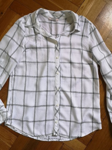 Zdjęcie oferty: Koszula biała kratka Orsay 36 S 24hm srebrna nitka