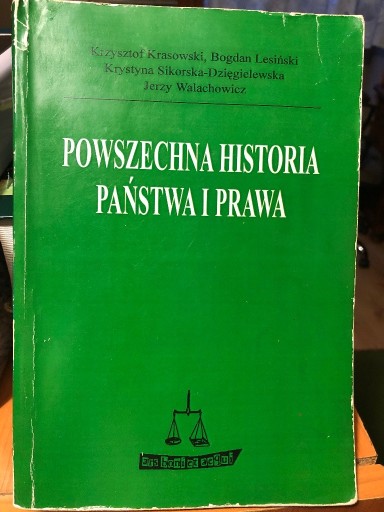 Zdjęcie oferty: Powszechna historia państwa i prawa Krasowski