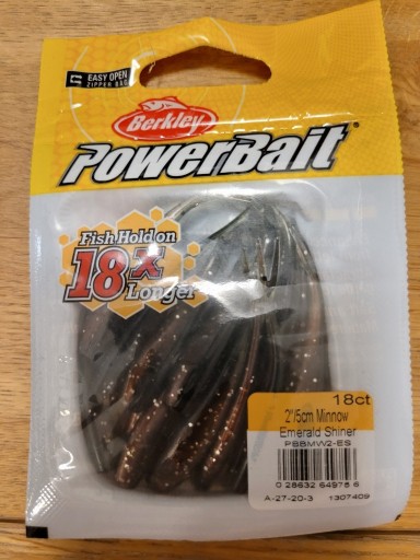 Zdjęcie oferty: Przynęta Berkley PowerBait Minnow Emerald Shiner