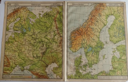 Zdjęcie oferty: Mapa 1933 rok Europa Wsch  M Srodziemne 