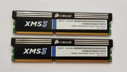 Zdjęcie oferty: Pamięć RAM Corsair xMS3 DDR3 8GB 2x4GB