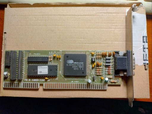 Zdjęcie oferty: Karta graficzna VGA Cirrus Logic ISA retro antyk