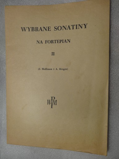 Zdjęcie oferty: WYBRANE SONATINY NA FORTEPIAN II- Jan Hoffman 