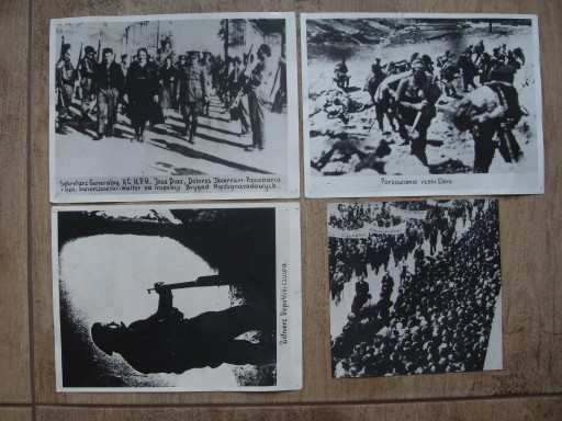 Zdjęcie oferty: Wojna domowa - Hiszpania 1936 - 39 zdjęcia x 4
