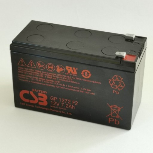 Zdjęcie oferty: Nowy akumulator AGM CSB 12V 7,2Ah GP1272 F2