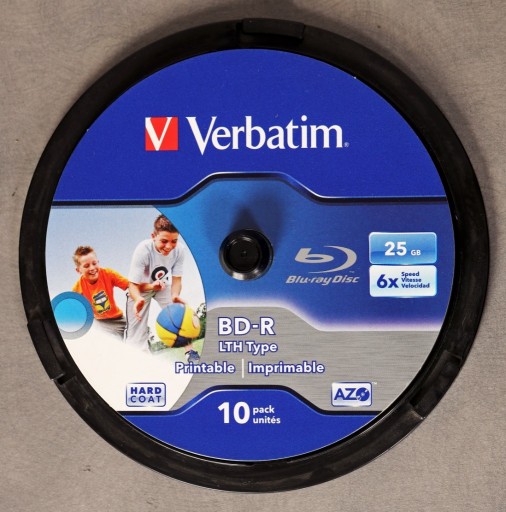 Zdjęcie oferty: Płyta Verbatim BD-R Blu-ray 25GB x6 LTH