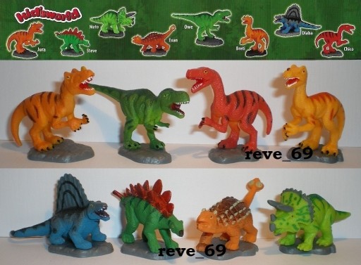 Zdjęcie oferty: *_* DINOZAURY + kartki figurki fremd komplet