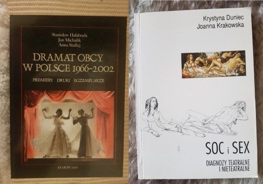 Zdjęcie oferty: Dramat obcy w Polsce 1966-2002 + SOC i SEX Duniec