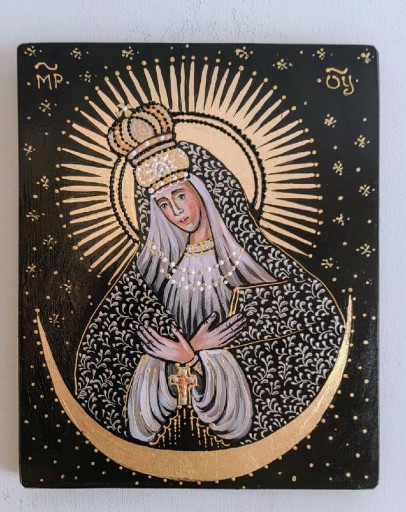 Zdjęcie oferty: Ikona pisana Matki Boskiej Ostrobramskiej 