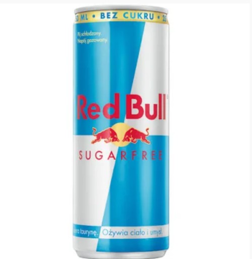 Zdjęcie oferty: Napój RED BULL energetyczny SUGAR FREE 12szt-250ml