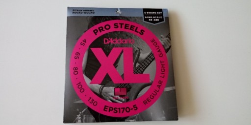 Zdjęcie oferty: Struny do basu D'Addario EPS170-5 45-130 (5 strun)