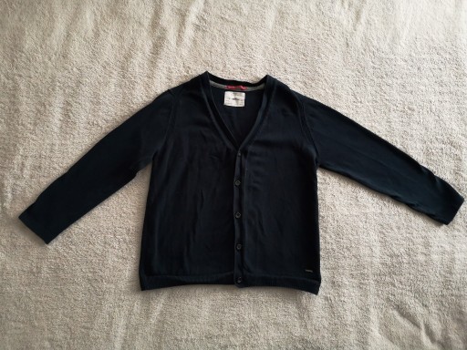 Zdjęcie oferty: Granatowy elegancki zapinany sweter Zara Knit 140