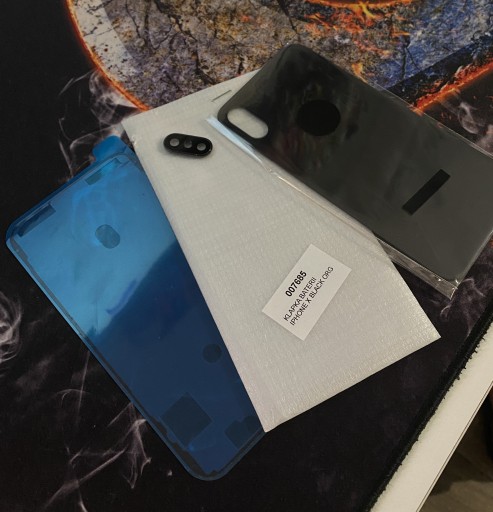 Zdjęcie oferty: Klapka baterii IPhone X Black + uszczelka 