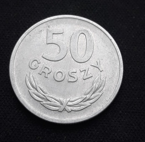 Zdjęcie oferty: 50 gr groszy 1949 Al Aluminiun Stan I Menniczy