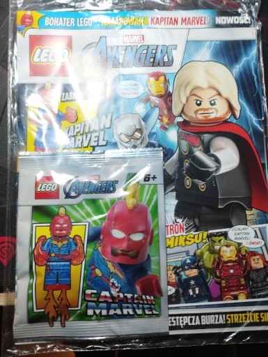 Zdjęcie oferty: Lego Avengers Kapitan Marvel sh641 + komiks 03/20