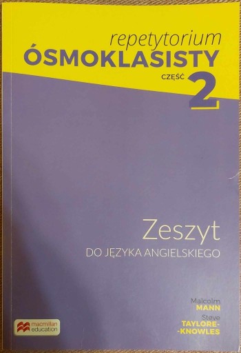 Zdjęcie oferty: Repetytorium ósmoklasisty Część 2 Język angielski 