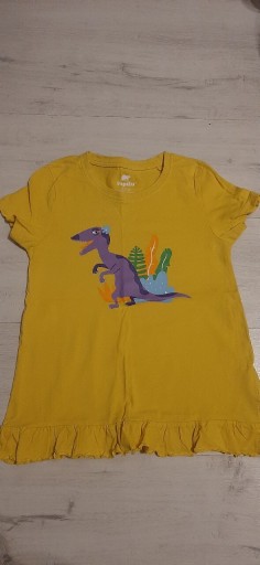 Zdjęcie oferty: Bluzka tshirt z falbanką r.122-128 dinozaur lidloz