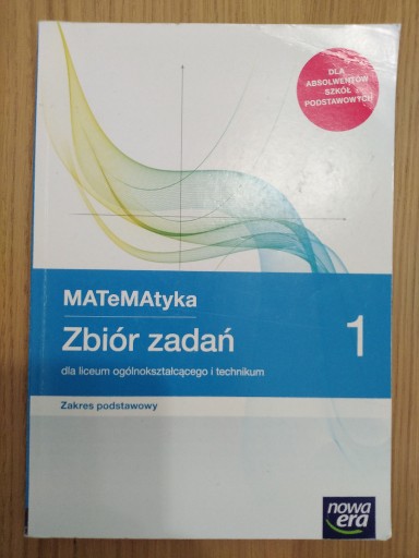 Zdjęcie oferty: MATeMAtyka Zbiór zadań1 nowa era,zakres podstawowy