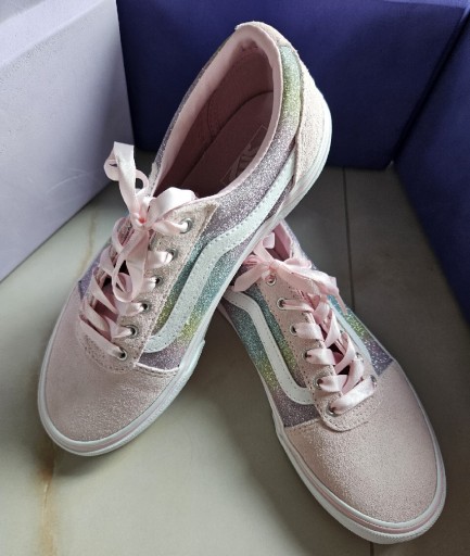 Zdjęcie oferty: VANS Buty tenisówki r.36 kolory róż i tęczowe nowe