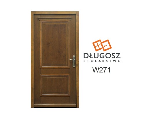 Zdjęcie oferty: Drzwi zewnętrzne klasyczne orzech drewniane GOTOWE