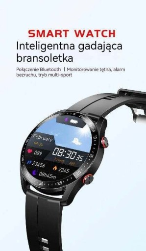 Zdjęcie oferty: Smartwatch MĘSKI TELEFON EKG i Dużo Więcej OKAZJA 
