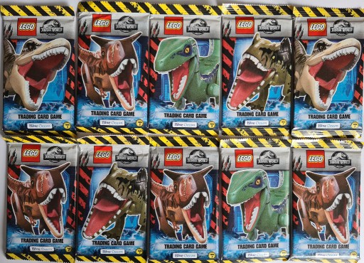 Zdjęcie oferty: Lego Jurassic World SERIA 2 karty 100 SASZETKI 20 