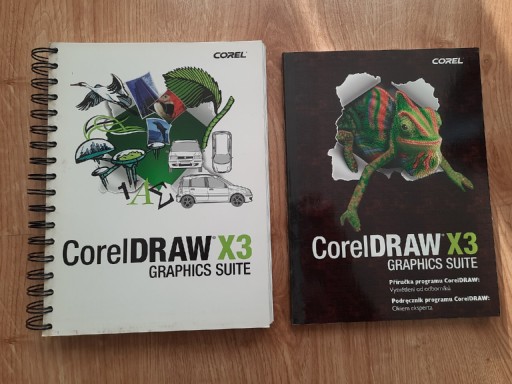 Zdjęcie oferty: 2x książki poradniki Corel Draw X3 cliparty fonty