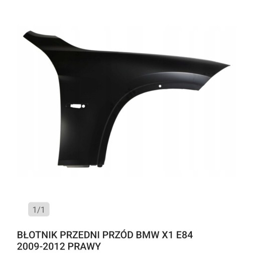 Zdjęcie oferty: Błotnik prawy przód BMW X1 E84 r.11-